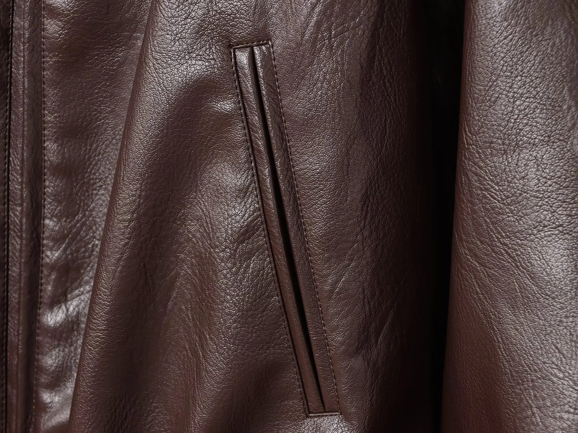 ZERAINS Autunno nuove donne abbigliamento Giacca da pilota in pelle PU allentata a maniche lunghe con risvolto europeo e americano