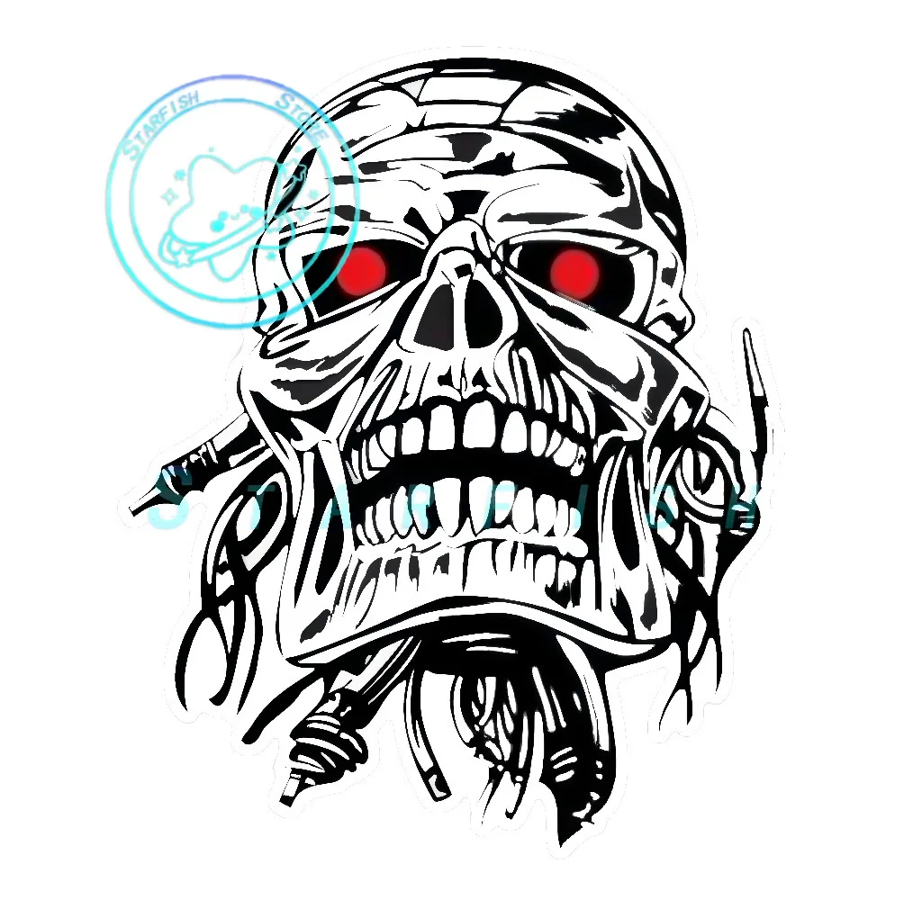 

Terrifying Skull PVC Material Waterproof Sunscreen Car Stickers Scratch and Scratch Resistant Decorative Spray Coating Process