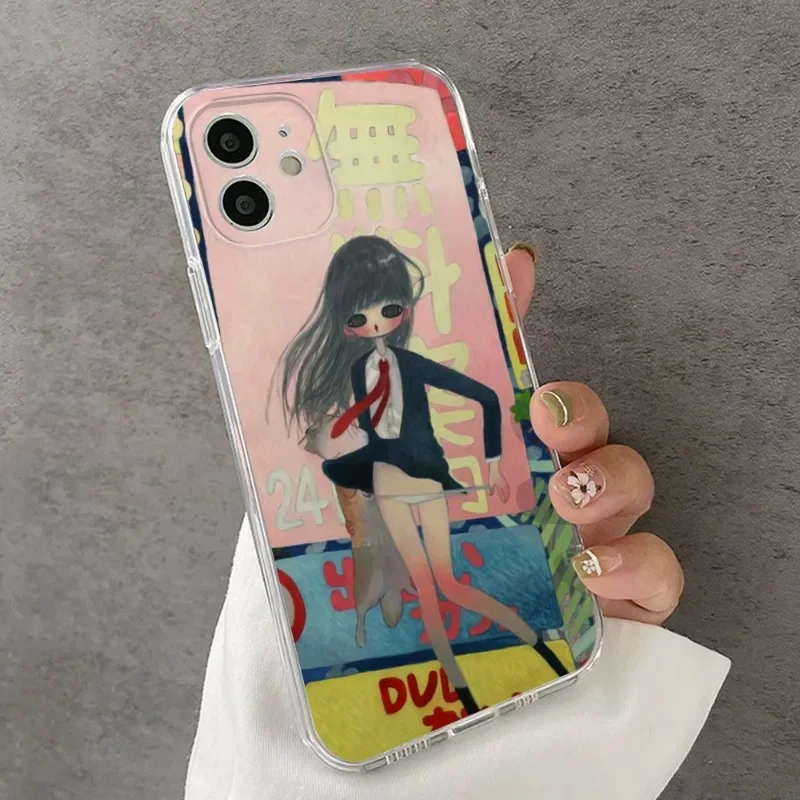 FOR IPhone 13 Pro Max Selling Aya Takano Phone Case FOR IPhone 14 13 12 11 Pro 14 15 Plus 13 Pro MAX XR XS Transparent Covers