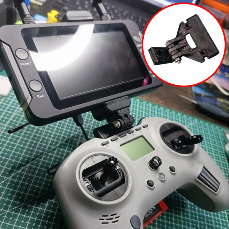 1PCS For Jumper TPro Remote Controller FPV Displayer Monitor Mount Bracket 3D Printed Adjustable Phone Support Holder