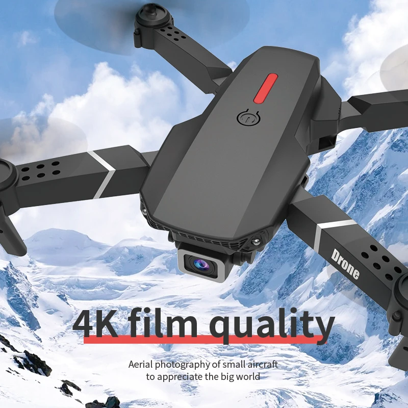 KBDFA E88 Pro RC Drone Professinalny z szerokokątną kamerą 1080P z podwójną kamerą HD Składany helikopter RC WIFI FPV Fartuch do trzymania wysokości