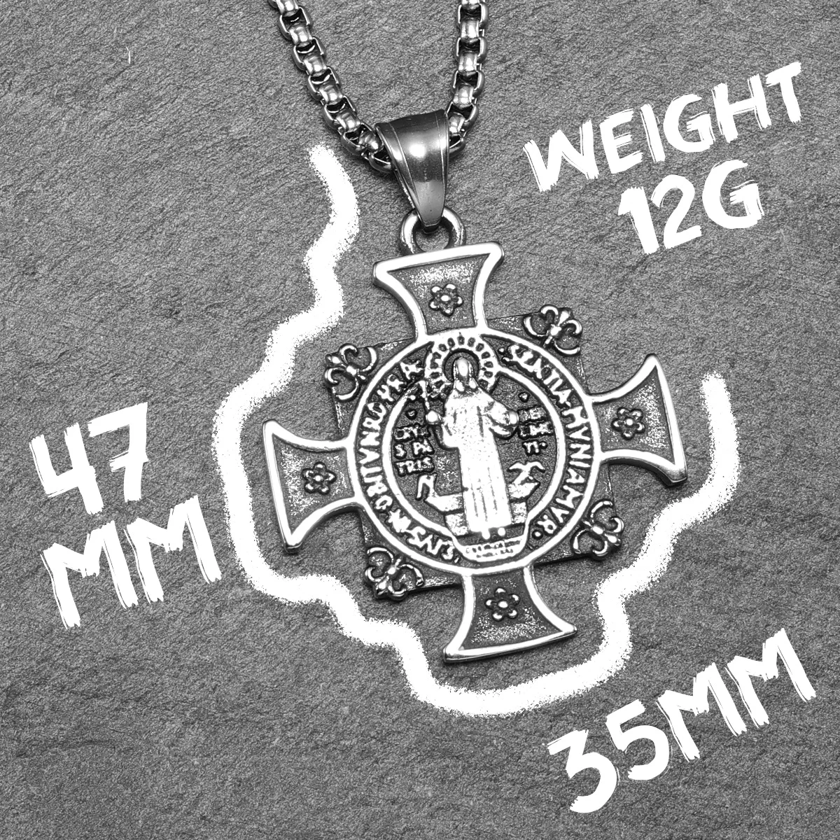CSPB Pendants 316L Stainless Steel Men Women Necklaces Belief Chain Vintage Rock Punk Accessories Jewelry Xmas Gift Dropshipping
