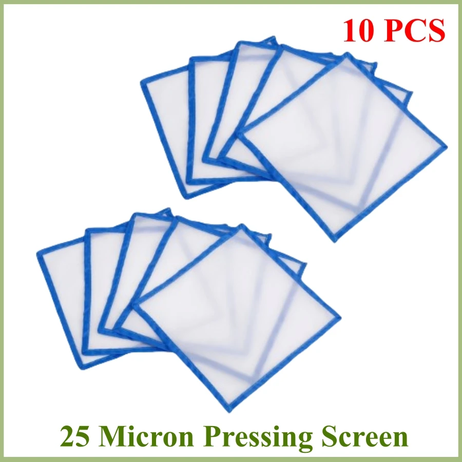 10PCS 25 Micron Herbal Hash Bubble Ice Bag Pressing Screens Essential Component for the Drying Process