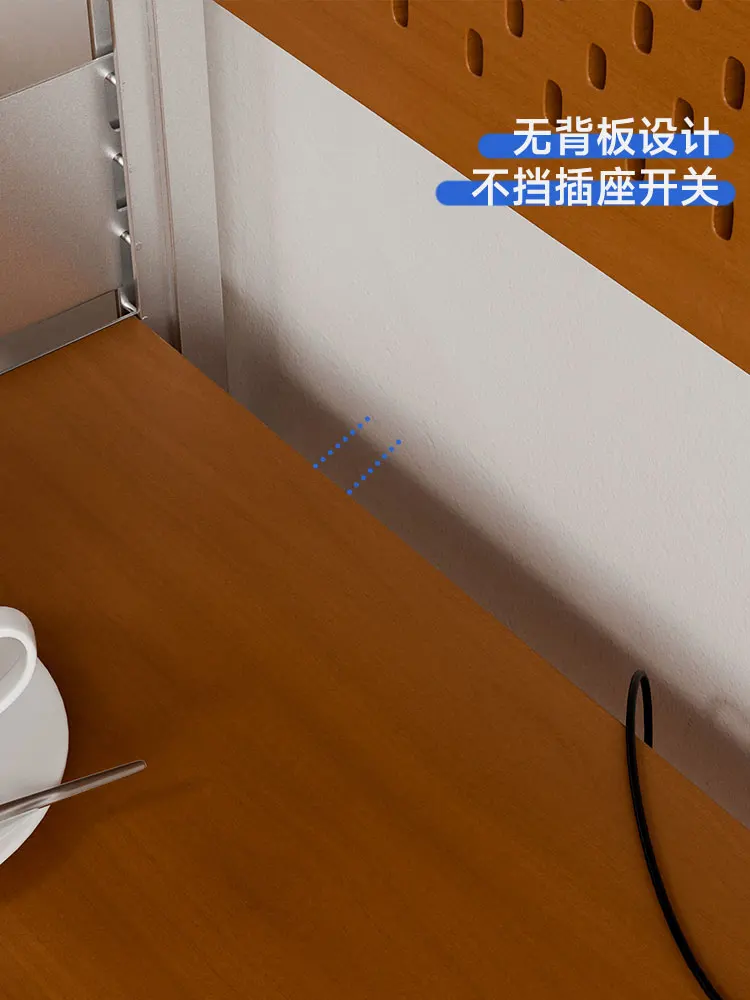 

Aluminum frame wall hanging module system one-word laminate track wall hanging rack, open storage rack behind sofa, TV rack