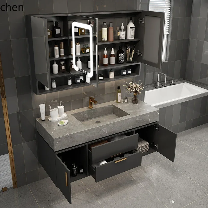 u11rock slab integrated basin, bathroom cabinet combined toilet, washbasin, smart mirror, bathroom cabinet, washbasin