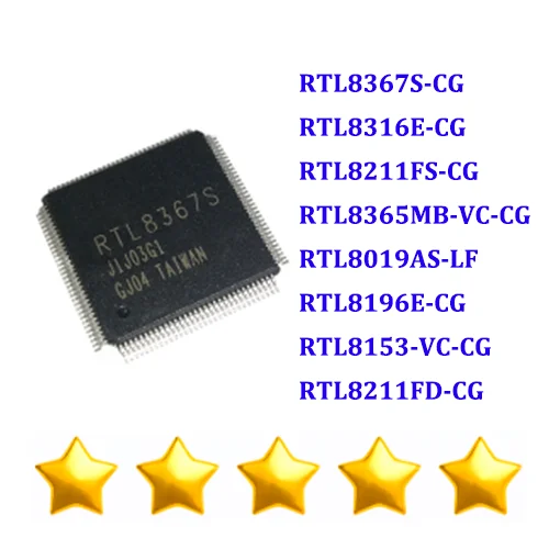 Free SHipping RTL8367S-CG RTL8316E-CG RTL8211FS-CG RTL8365MB-VC-CG RTL8019AS-LF RTL8196E-CG RTL8153-VC-CG RTL8211FD-CG