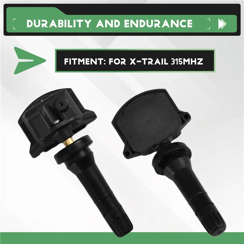 Top vente 4 pièces nouveau système de surveillance de la pression des pneus capteur TPMS pour Nissan x-trail 315Mhz 40700-6RA0A 407006RA0A