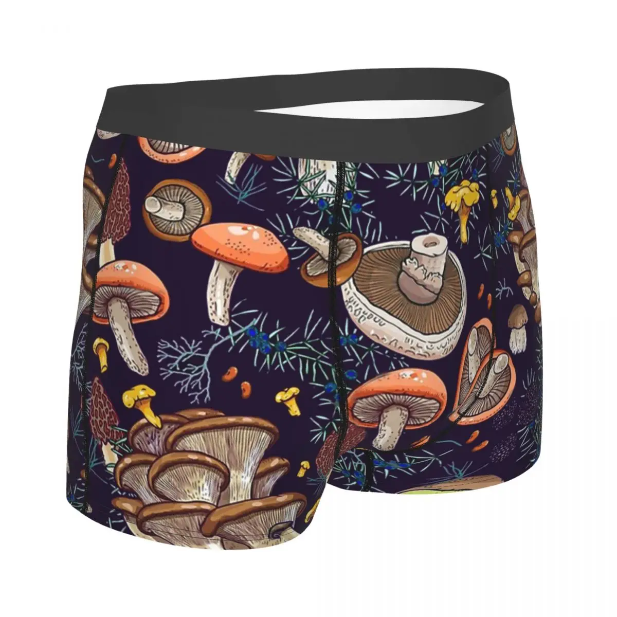 Mushroom Dark Dream Forest Underpants Homme Panties Men's Underwear Print Shorts Boxer Briefs