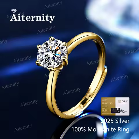 Moissanite Women's Ring Real 925 Sterling Silver D Color Shining Ring With Certificate Proposal Luxury Jewelry Gift