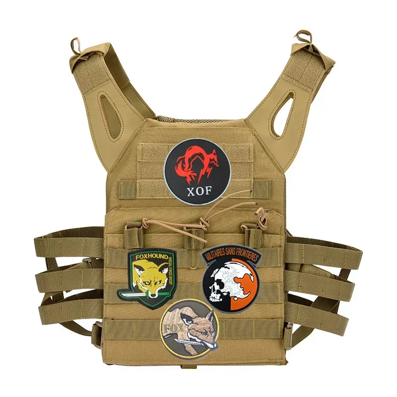 Bag Accessory Metal Gear Solid Badge Embroidery FOX Dragon Spy MILITAIRES Army Without Borders Backpack Patches for Clothing