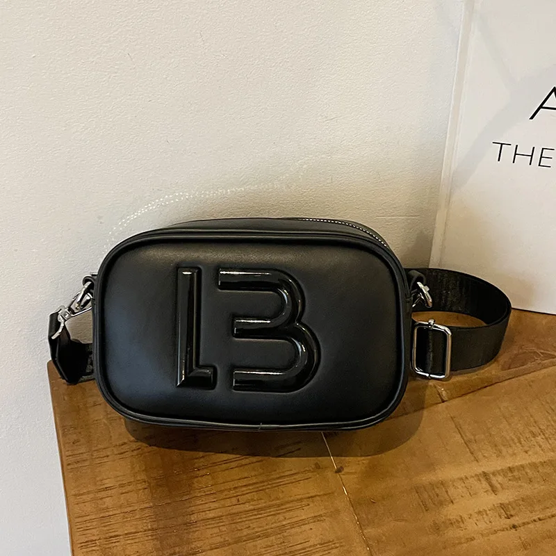 2025 Women's Letter-Embellished Crossbody Bag, Vegan Leather Multi-way Shoulder Purse, Minimalist Commuter Handbag for Work