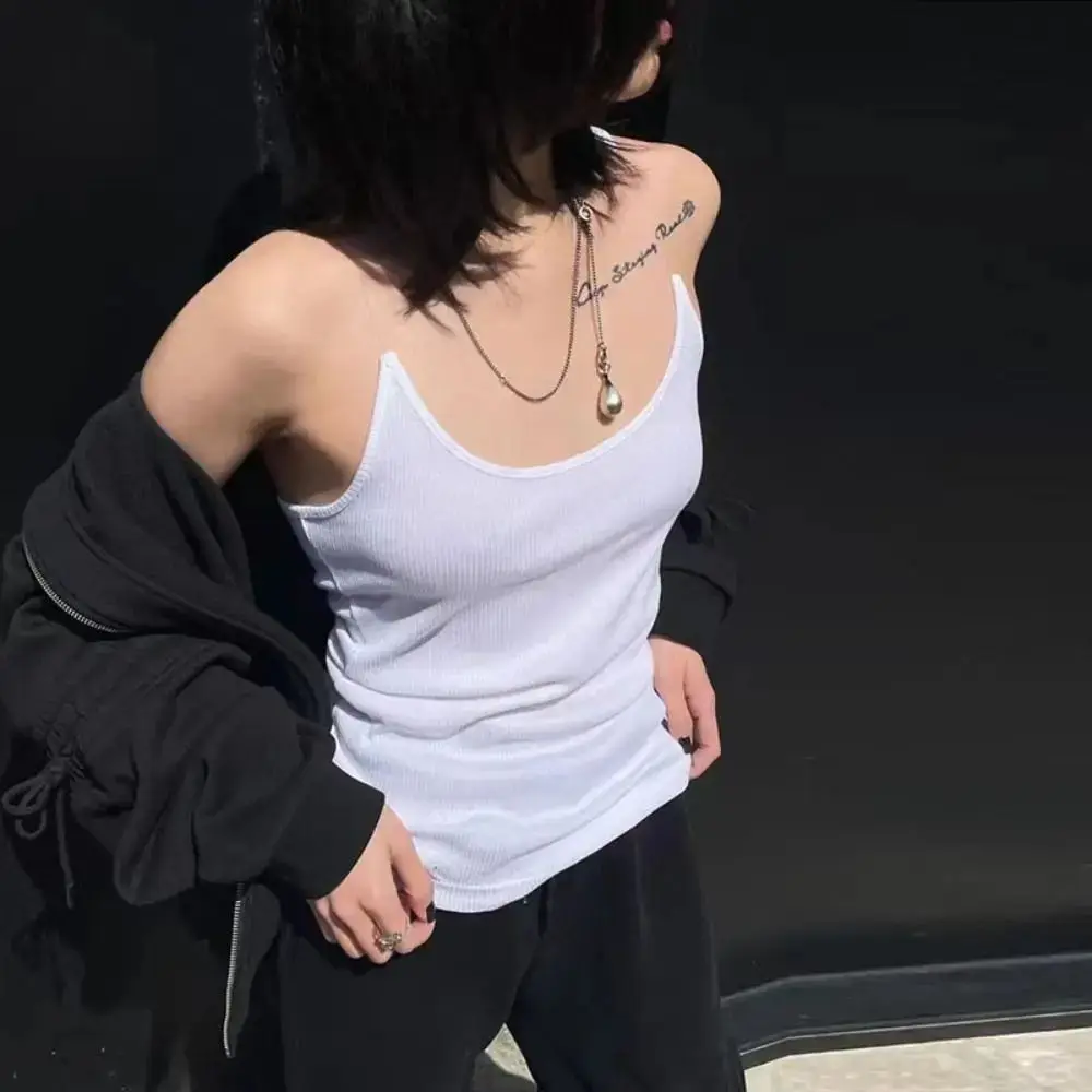 جديد لينة مثير كبير U الرقبة سترة بلون الجلد ودية غير مرئية حزام بروتيل اليوغا الرياضة السفر حبال سترة