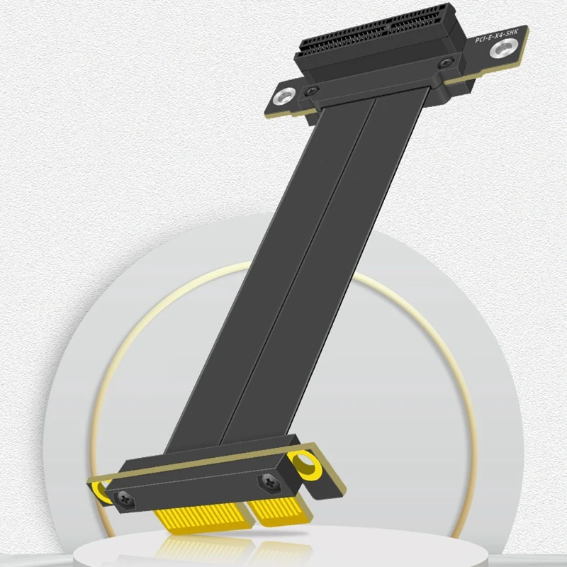

3U Gold PCI-E 3.0 x4 Riser Cable Male-to-Female Pcie x4 to x4 Graphics Card Extension Motherboard Extender Gen3.0 X4 High Speed