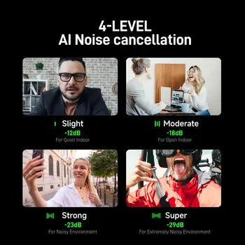 MAONO T1mini 無線領夾麥克風,適用於手機,具備 AI 降噪、自動削波和 App 控制功能,可夾在麥克風上進行錄影和 Vlog 拍攝。 6 最佳銷售 領夾式麥克風 - №3