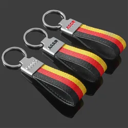 Car Keyring Key Chain Keychain Decoration Ring For Audi TT A1 A3 A4 A5 A7 A8 Q3 Q5 Q7 B8 8V B6 RS3 Anti-Lost Pendant Accessories