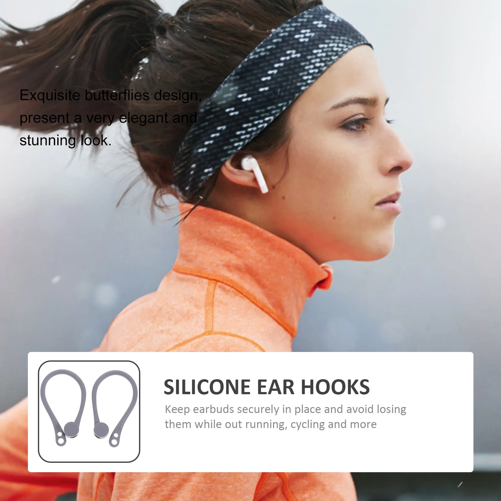

Earphone Protector Tpu Silicone Ultra-Light Ear Hook For Sports Cycling Outdoor Anti-Lost Earpiece Headphone