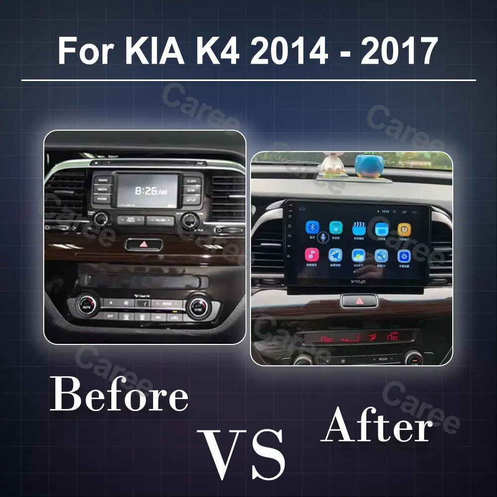 Car Raido Stereo Multimedia Player Android 15 For KIA K4 2014 - 2017 8 Core Autoraido CarPlay Monitor GPS Navigation Wifi 4G BT