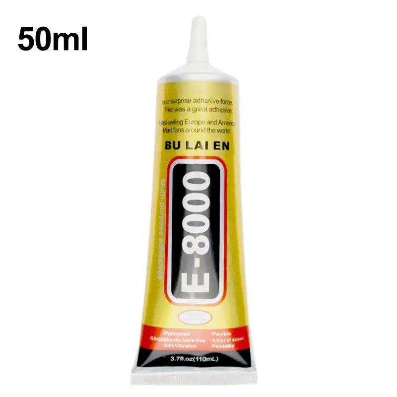 E8000 15/50ml Liquid Glue Super Strong Multipurpose Adhesive Jewelry Crafts Crystal Rhinestone DIY Fix Phone Screen Glass Gel