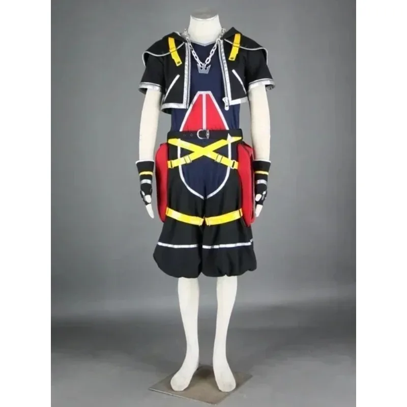 Anime Kingdom Hearts Cosplay - Kingdom Hearts 2 Sora cosplay costume with necklace 11