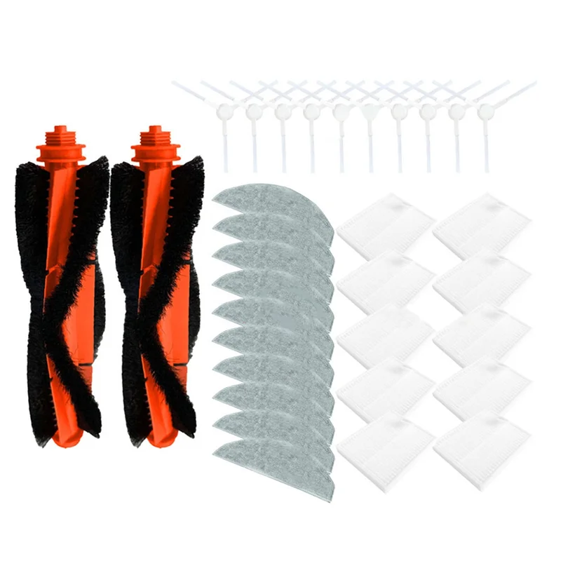 Homeshopping apto para xiaomi para mijia 3c plus/3c pro/c103 peças de reposição robô vácuo acessórios escova principal filtro hepa mop