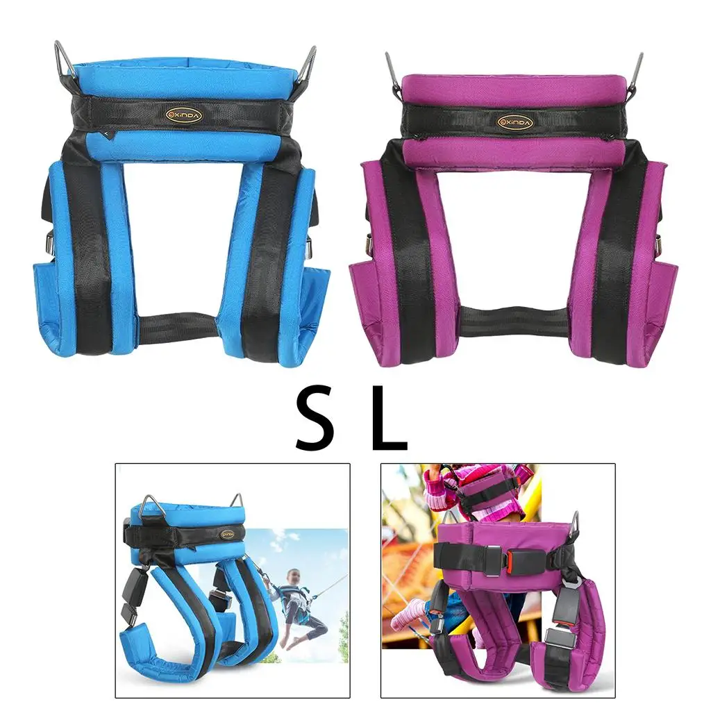 Nylon Bungee Trampoline Harness Safety Belt Gear Quick Release Protection with Safety Buckle for  Children