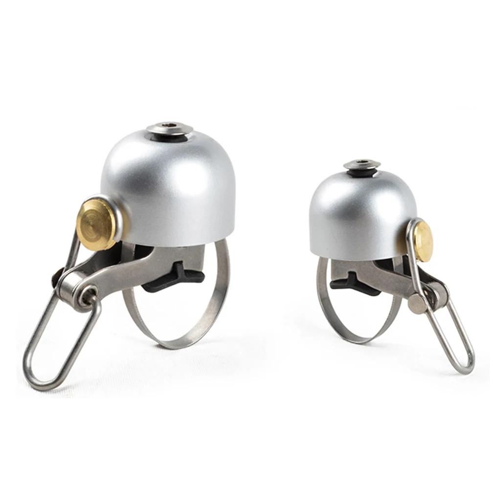 

Retro Stainless Steel Bike Bell Loud Ring Cycling Handlebar Bell Safety Ring Ultra-Loud Bike Horn for Road Bikes