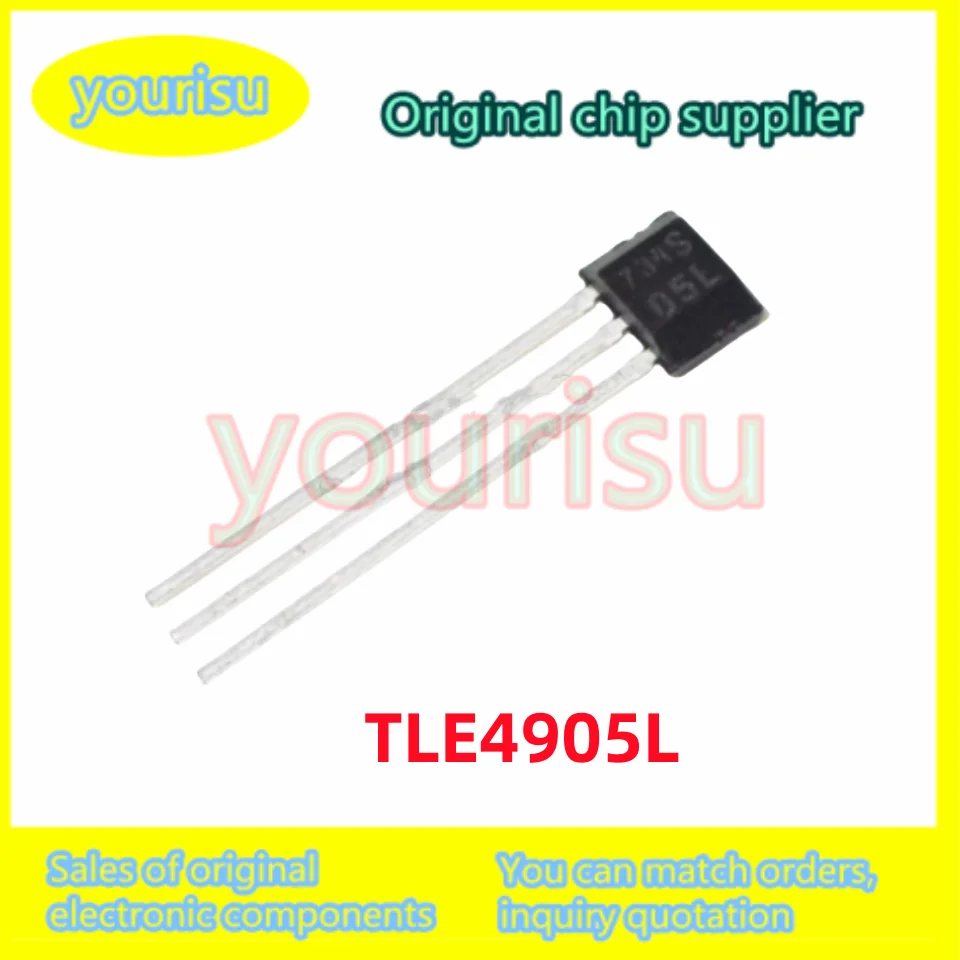10Pcs/Lot Original TLE4905L TLE4905 Printed 05L Hall Sensor Straight Insert PSSO-3-2