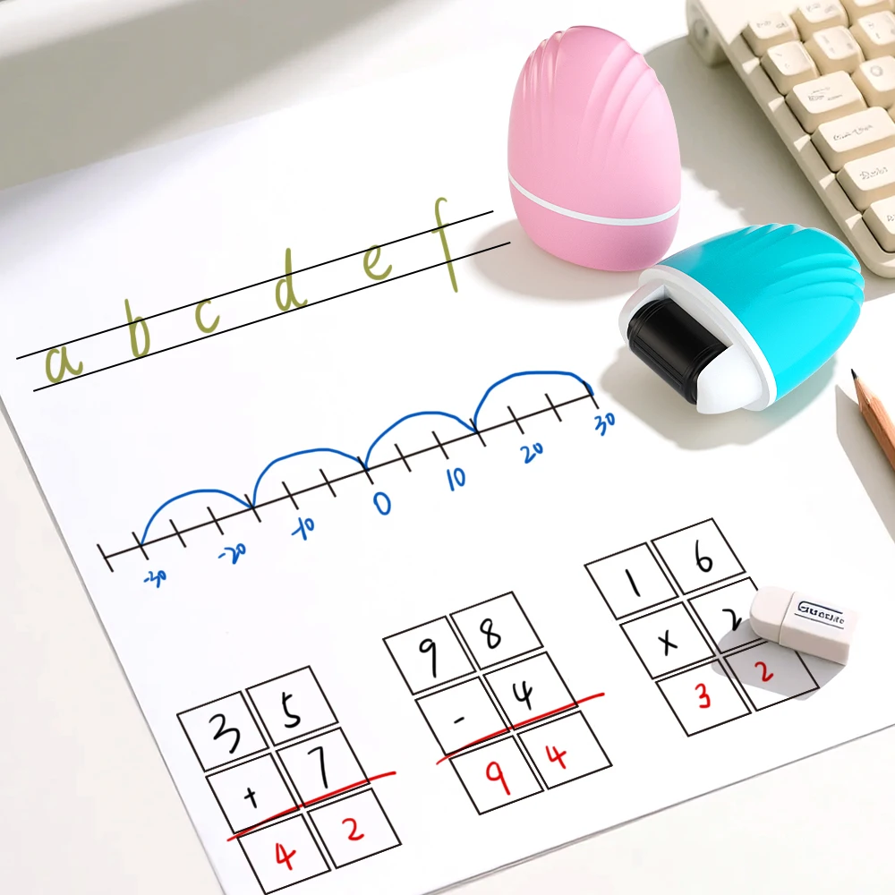 ختم تدريس المعلم مناسب للرياضيات والكلمات الإنجليزية ذات الخط المزدوج لعلبة اللغة الإنجليزية المتساوية معادلة الأسطوانة