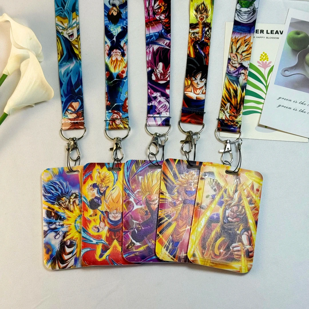 Dragon Ball Credential Holder Japanse Anime Lanyards voor sleutel nekband voor kaart Badge Gym sleutelhanger sleutelhanger accessoires geschenken