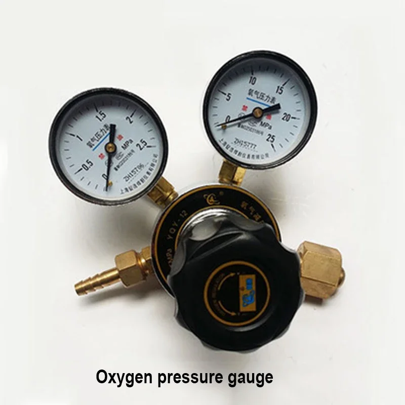 G5/8'' oxygen pressure gauge, acetylene reducer, hydrogen pressure meter, pure copper reducing valve