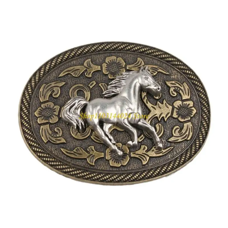 N5KE Stylish Metal Belt Buckle Delicate Single Prong Classical Buckle Gift for Men