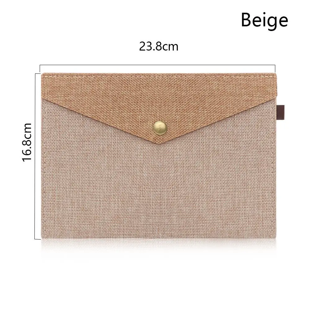 

Students Elegant Simple Canvas Felt File Briefcase Document Bag File Folder Paper Holder