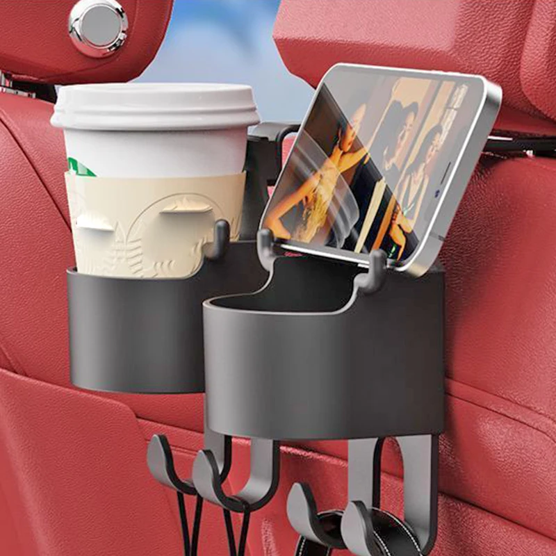 

Car Hook Car Seat Back Multi-Functional Hook Rear Creative Water Cup Holder Lnterior Storage Box Cup Holder Travel Accessories