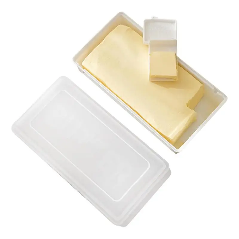 Butter Container For Fridge Leak-proof French Butter Keeper Box With Cutter Slicer Butter Box For Home Refrigerator Storage