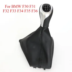 5 6 Speed Left Hand Driver Gear Shift Knob For BMW 3 Series F30 F31 F32 F33 F34 F35 F36 2011-2016 Gaiter Boot Cover