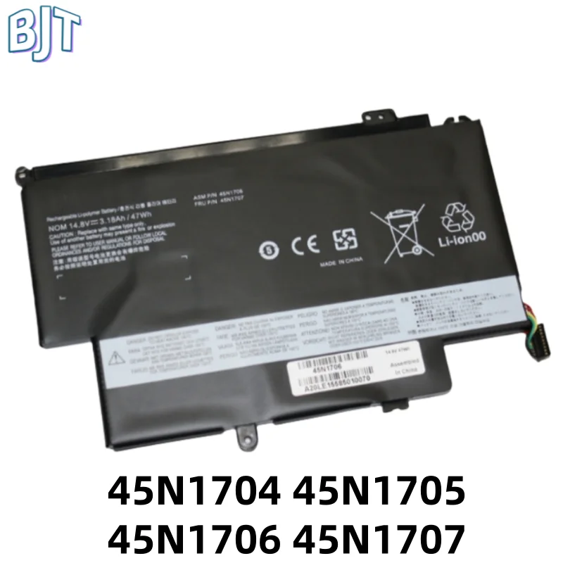 14.8V 47Wh New 45N1706 45N1705 45N1707 45N1704 Laptop Battery For Lenovo ThinkPad Yoga 12.5