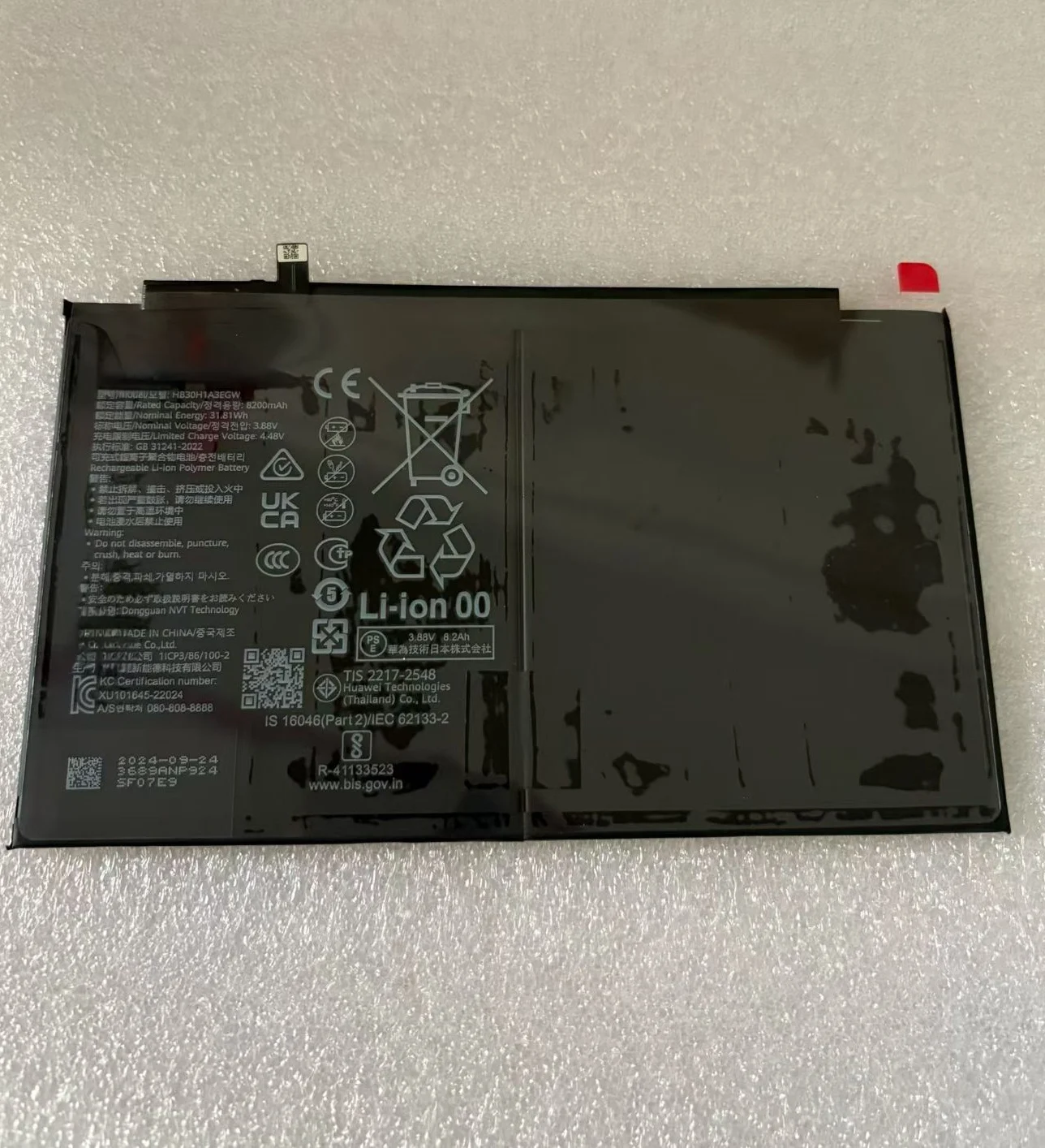 

Original New HB30H1A3EGW Battery for Huawei MatePad Pro 11 inches 2022 GOT-W09 W29 DBY2-W00 MatePad Air 11.5 2023