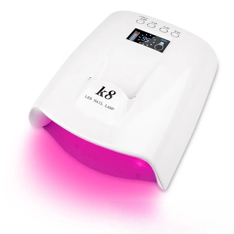 K8 Rechargeable Manicure Light 60W Machine Wireless Power Storage Nail Polish Quick Drying Dryer Phototherapy Light