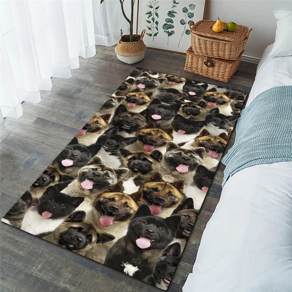 

Dog Area Rug You Will Have A Bunch Of American Akitas 3D Printed Rugs Mat Rugs Anti-slip Large Rug Carpet Home Decoration