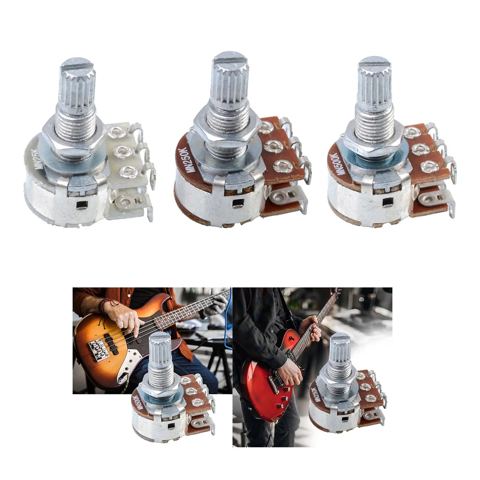 Balance Potentiometer Knurled Stalk Guitar Potentiometers for Guitar