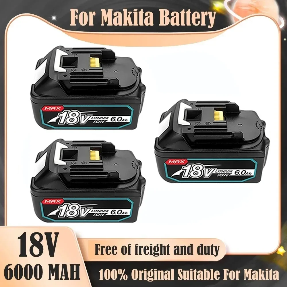 

Genuine/Original 18V 6000mah Battery 18650 Lithium-ion Cell Suitable For Makita Electric Tool BL1830 BL1850 BL1860 Fast Delivery