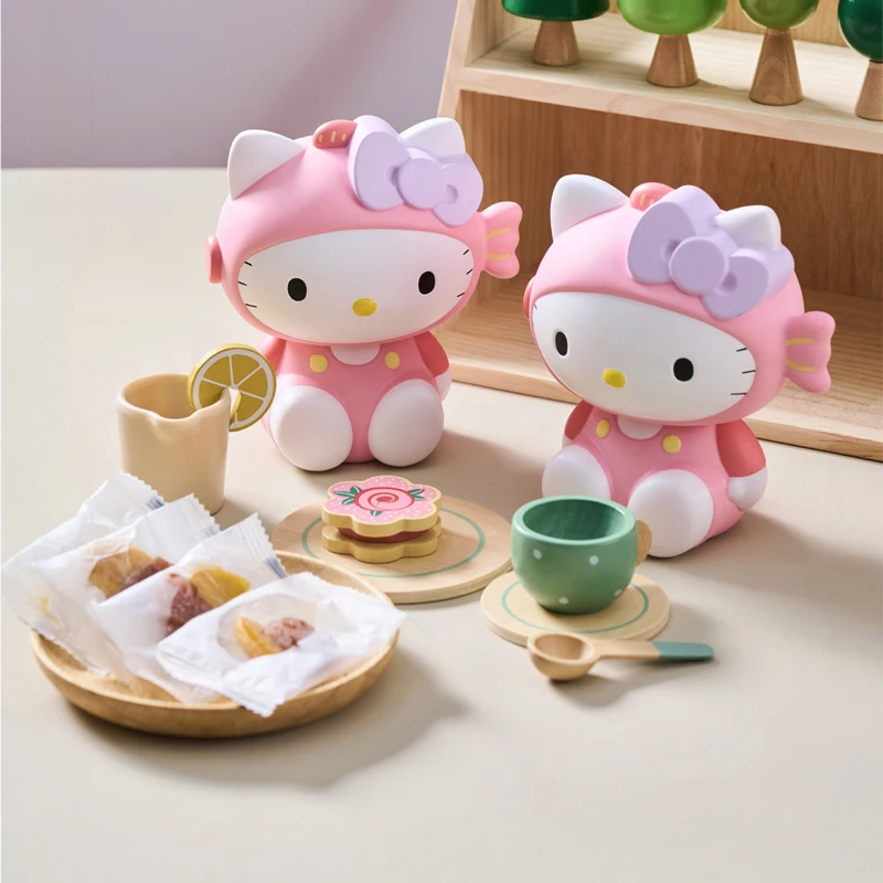 

Cute Hello Kitty Melody Pen Holder Cartoon Stationery Makeup Brush Storage Box Desktop Decoration Ornament Birthday Gift