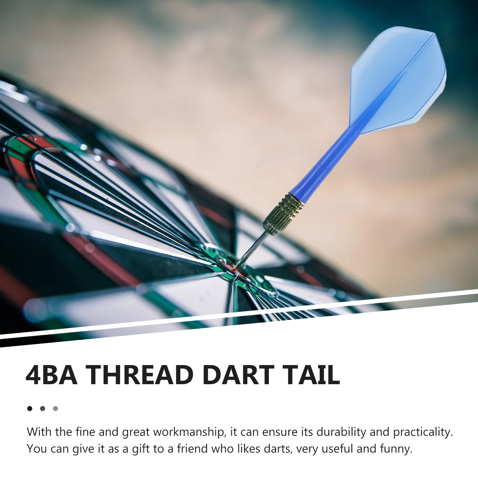 

20pcs Lightweight Tails Comfortable Grip Flights Balance Accessories Premium Wear-Resistant Plastic Thread Design Portable