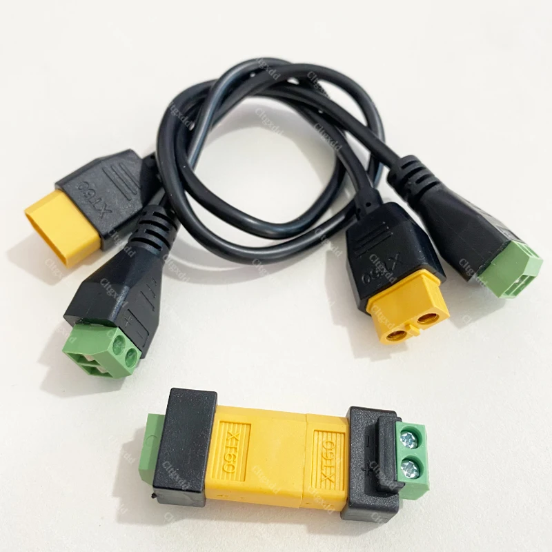 Cltgxdd XT60 auf 2-Pin-Schraubklemmenblock-Stecker, lötfreies RC-Lipo-Batterie-Stromumwandlungskabel – Detail 5