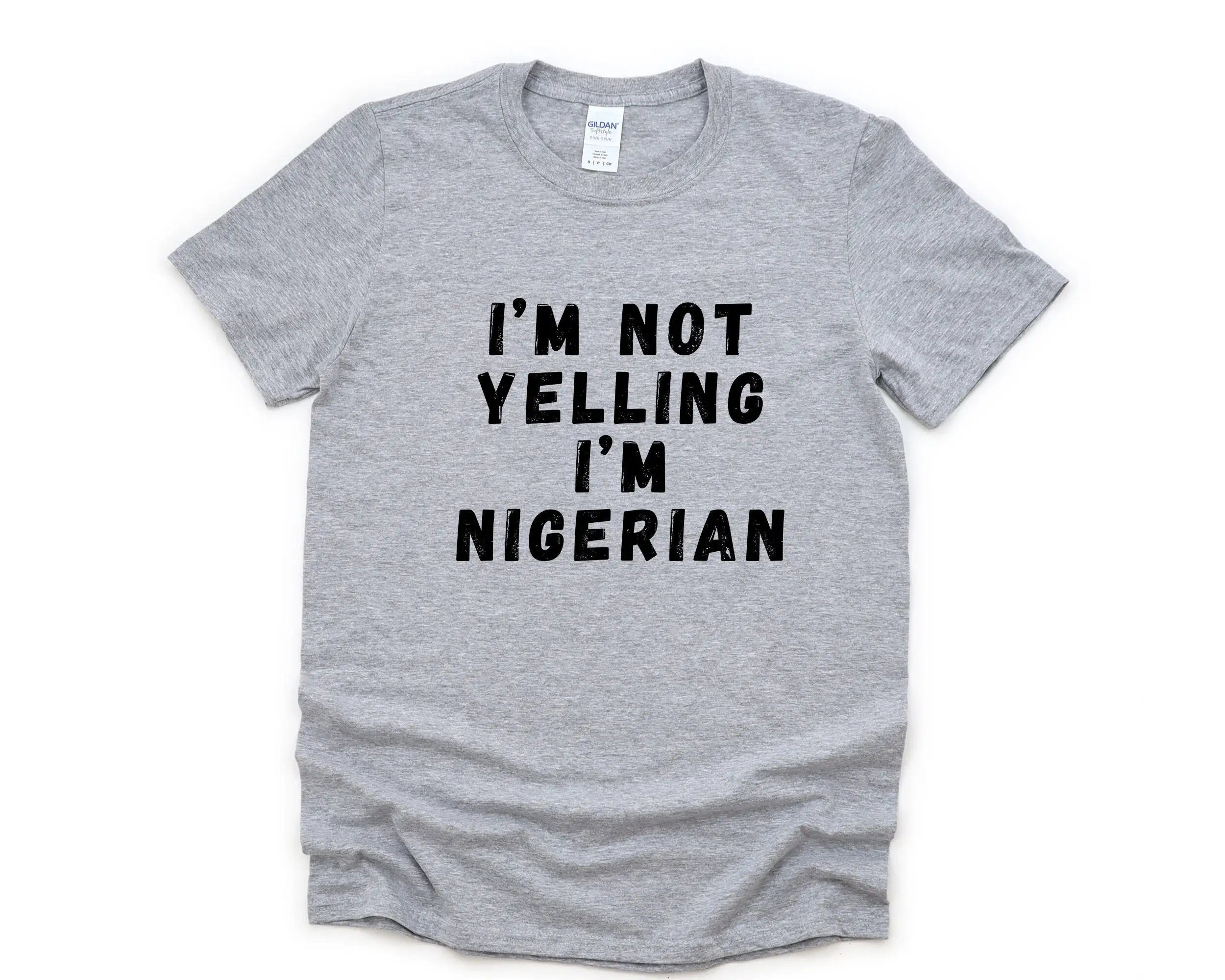 Yelling T Shirt Nigerian S 4806