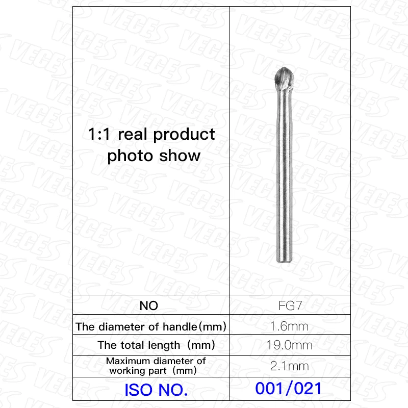 10pcs/pack Tungsten Carbide Bur FG Round Dental Burs Dentistry Drills Bits Dental Strawberries Cutter Dentist Tools