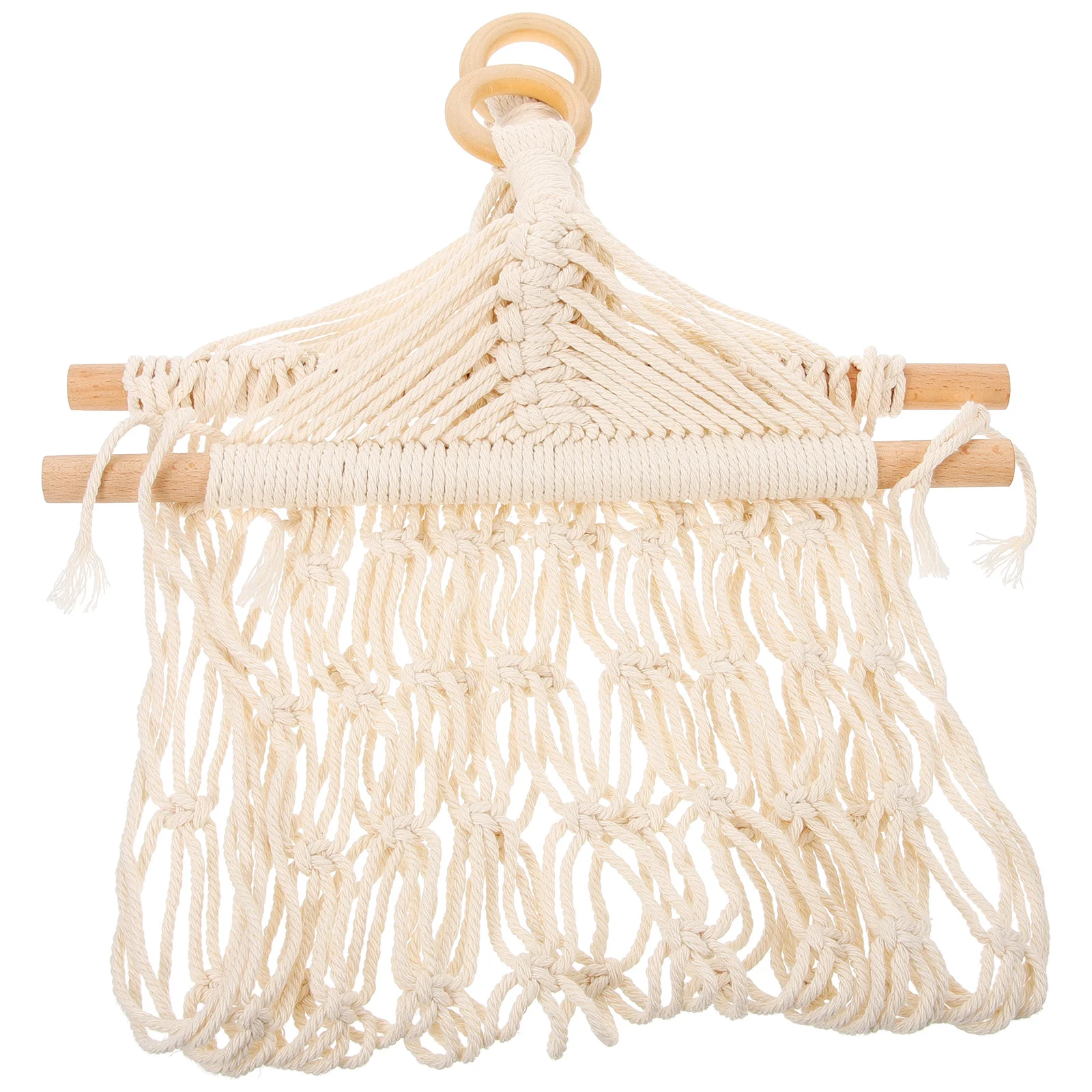 

Hanging Fruit Basket Woven Cotton Rope Storage Net For Kitchen Use Under Cabinet Multi-Function Vegetable Organizer Home