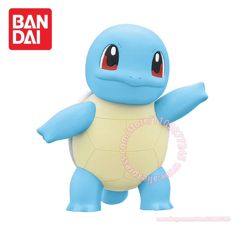 BANDAI Pokemon Squirtle Kawaii Tabletop Decoration Built-up Model Peripheral Toys for Children's Birthday Gift Trend Hand