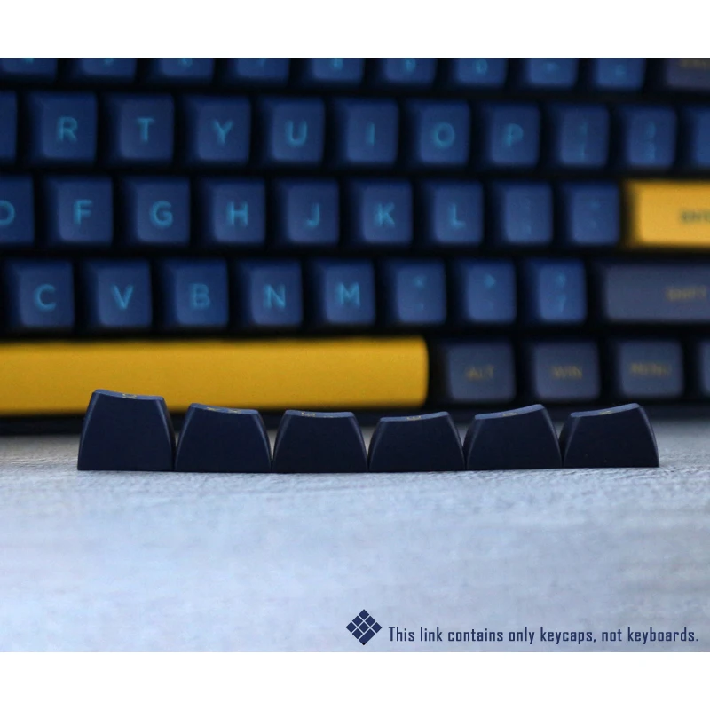 Imagem -03 - Material do Doubleshot Pbt dos Keycaps do Perfil do Osa Azul da Meia-noite de Winmix para o Jogo Mecânico do Teclado