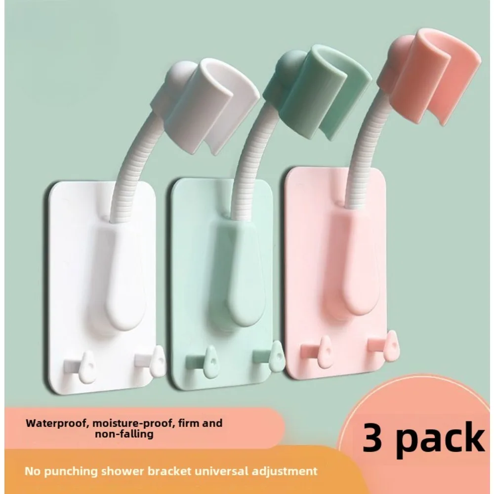 1/2pc Staffa per soffione doccia non perforante Staffa per soffione doccia autoadesiva regolabile Staffa per montaggio a parete SPA Bagno universale